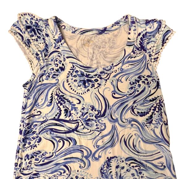 Lilly Pulitzer Bridgitte Cotton Shift Dress Resort White Don't Be Jelly XXS - Picture 15 of 16